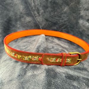 Gently used Vintage Ralph Lauren Embroidered Belt